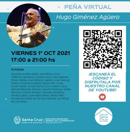 Invitan a participar de la peña virtual en homenaje a Hugo Giménez Agüero
