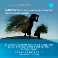 Leandro Allochis presenta “Tierra Negra. Mujeres de la Patagonia” en la Casa de Santa Cruz