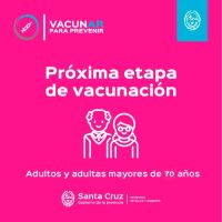 Vacunar para prevenir: Mañana comenzarán las inscripciones para mayores de 70 años