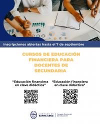 Se abren inscripciones a cursos de Educación Financiera para docentes de Secundaria
