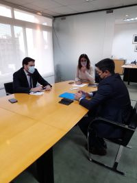Gobierno mantuvo una reunión de trabajo con la Agencia Nacional de Materiales Controlados