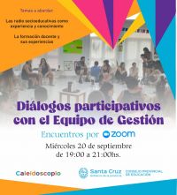 Invitan a dialogar sobre las Radios Socioeducativas y la Formación Docente Continua