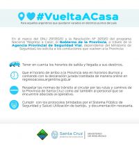 Recomendaciones ante el programa ‘Regreso a Casa’