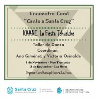 Dictan taller de danza en Pico Truncado y Las Heras