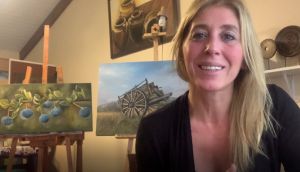 “Charlas en Casa”: El arte brilló  de la mano de Noelia Cabassi