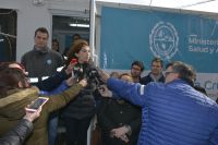 La Ministra García presentó las Unidades Sanitarias Móviles que recorrerán distintos puntos de la provincia