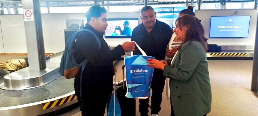 Santa Cruz inauguró nueva ruta aérea entre Santiago de Chile y El Calafate