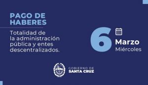 Pago de haberes a la Administración Pública Provincial