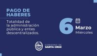 Pago de haberes a la Administración Pública Provincial