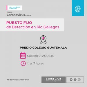 Puesto Fijo de Detección Predio Colegio Guatemala en Río Gallegos