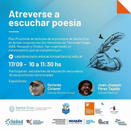 Invitan a estudiantes al conversatorio “Atreverse a escuchar poesía”