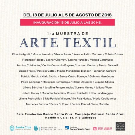 Este viernes se inaugurará la “1ª Muestra de Arte Textil” en el Complejo Cultural