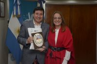 Alicia recibió al diputado Daniel Arroyo en Casa de Gobierno