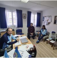 Autoridades de Desarrollo Social llevaron adelante una reunión con el presidente de la Federación Santacruceña de vóley