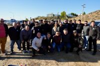El jefe de Gabinete de Ministros, Daniel Álvarez presenció el inicio de los controles en Caleta Olivia.