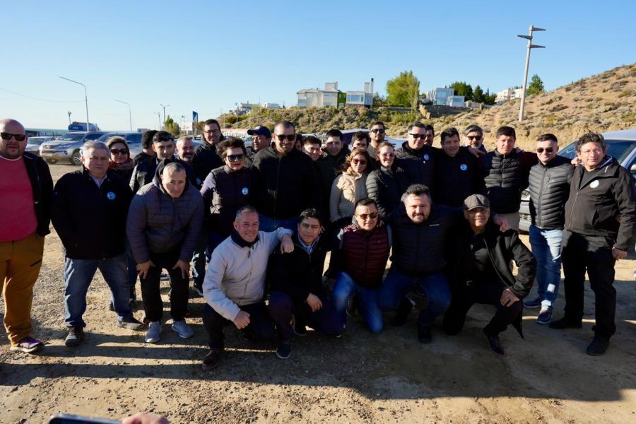 El jefe de Gabinete de Ministros, Daniel Álvarez presenció el inicio de los controles en Caleta Olivia.