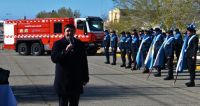 De La Torre: “Esta autobomba está destinada al servicio de la comunidad de Puerto San Julián”