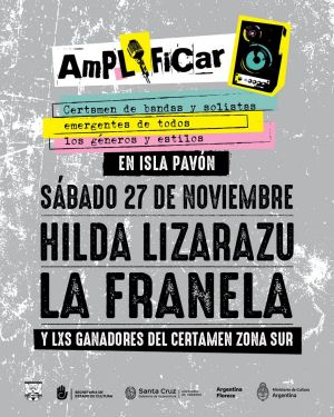 #AmplificarSantaCruz: El certamen será acompañado por los entes provinciales