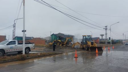 Servicios Públicos comunicó sobre las tareas de reparación en el acueducto de Río Gallegos