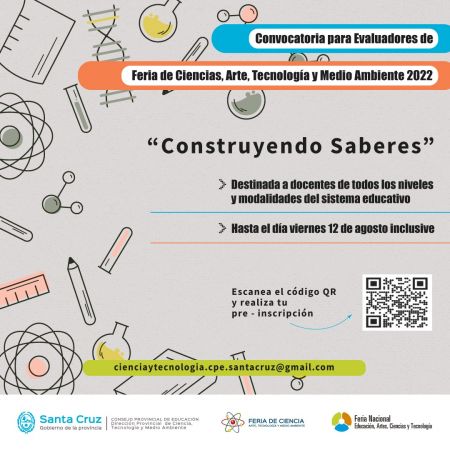 Se lanza la convocatoria para Evaluadores de Feria de Ciencias, Arte, Tecnología y Medio Ambiente 2022 “Construyendo Saberes”