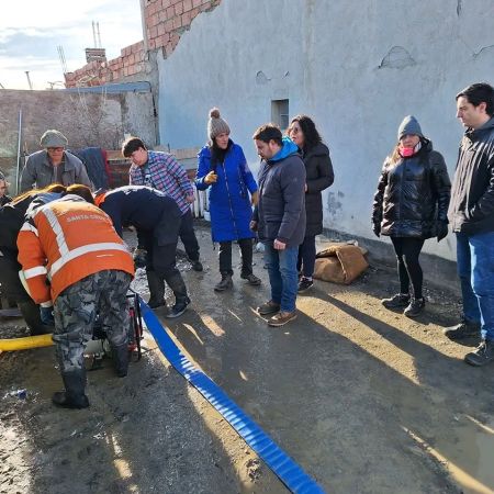 Desarrollo Social brindó respuesta inmediata a las familias afectadas por el temporal en Río Gallegos