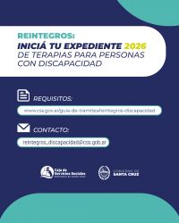 Recepción de trámites: reintegros por discapacidad