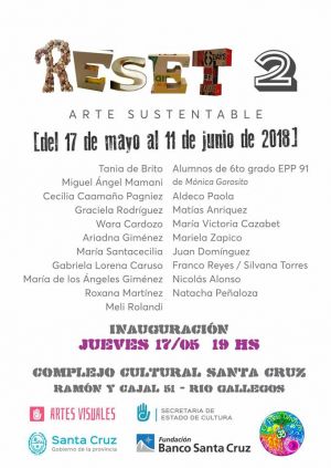 Este próximo jueves 17 comienza muestra “RESET 2-arte sustentable”