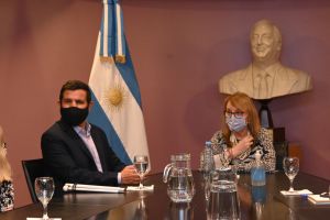 Alicia recibió al director de la Agencia Nacional de Discapacidad en Casa de Santa Cruz