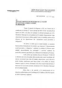 La provincia elevó a Nación el pedido de El Calafate