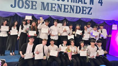 Egreso de estudiantes del Industrial 4.