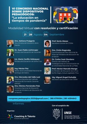 Santa Cruz participará en el VIº Congreso Nacional sobre Dispositivos Pedagógicos