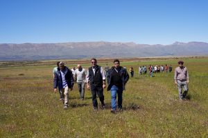 Gustavo Sívori, presidente de Santa Cruz Puede SAU en la presentación del proyecto agroproductivo.
