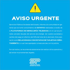 Aviso Urgente de Estafa