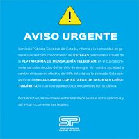 Aviso Urgente de Estafa