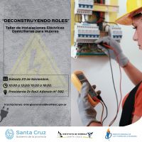 Convocan a participar del Taller de Instalaciones Eléctricas para Mujeres