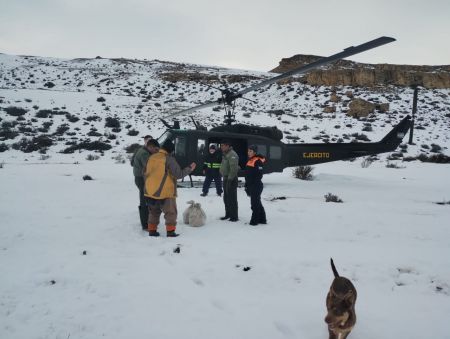 El Comité de Operaciones de Emergencia asistió a trabajadores de estancias de la zona de Lago Cardiel