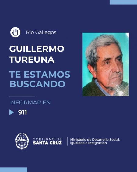 Se solicita colaboración para dar con el paradero de Guillermo Tureuna