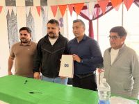 El acto tuvo lugar en en la Unión Vecinal del barrio Rotary de Caleta Olivia.