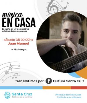 “Música en la Casa”: Presenta esta noche a Juan Manuel