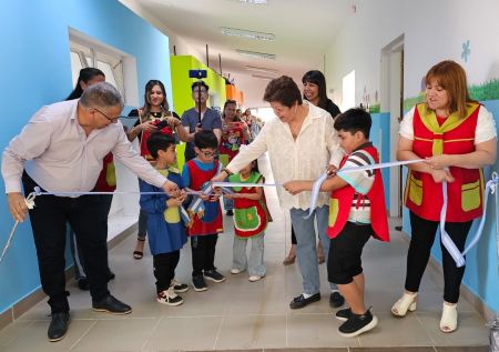 Se inauguró la ampliación del Jardín de Infantes N°69 de Las Heras