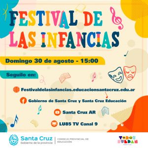 Festival de las Infancias: Para celebrar en familia el próximo domingo 30 de agosto