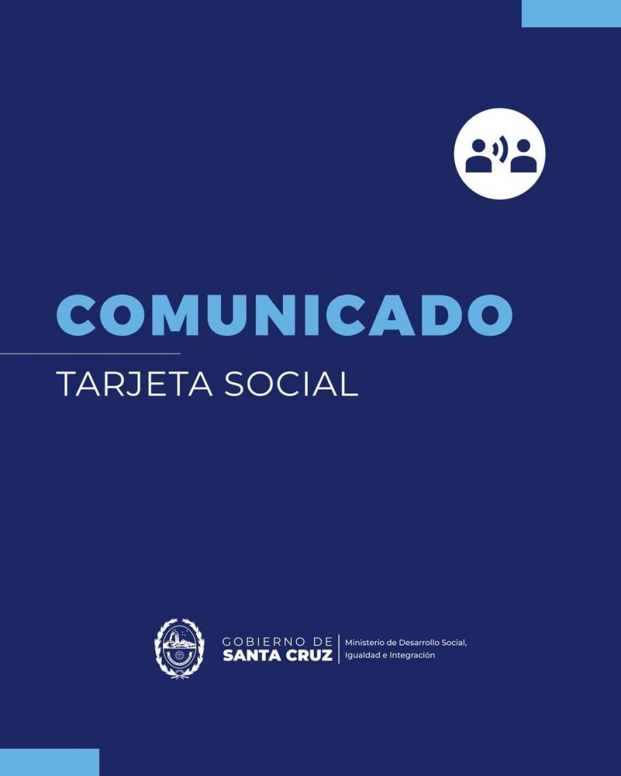 Comunicado: Se acreditan montos de la Tarjeta Social