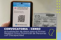 Continúa la convocatoria de titulares para el Censo Provincial de Discapacidad