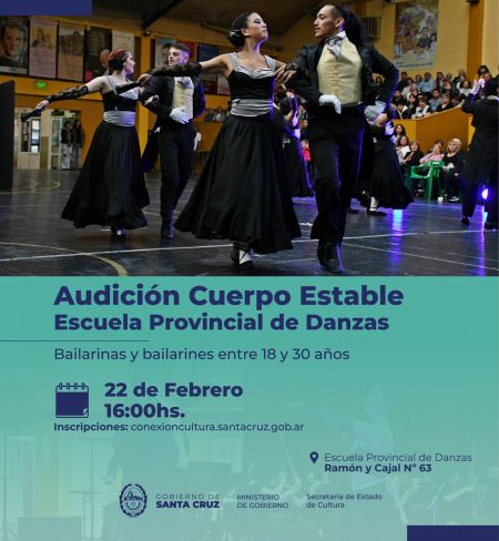 La Escuela de Danzas seleccionará nuevos bailarines para el Cuerpo Estable