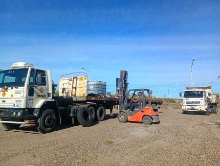 trabajos de Vialidad Proncial en Telier