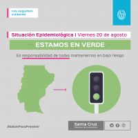 Semáforo Epidemiológico: Santa Cruz en verde