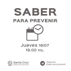 Saber para prevenir | Jueves 16 de julio | Actualización 19 horas