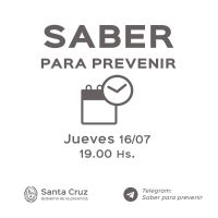 Saber para prevenir | Jueves 16 de julio | Actualización 19 horas