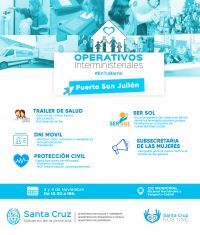 Operativo Interministerial en la localidad de Puerto San Julián