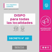 Continua el distanciamiento social y obligatorio en Santa Cruz